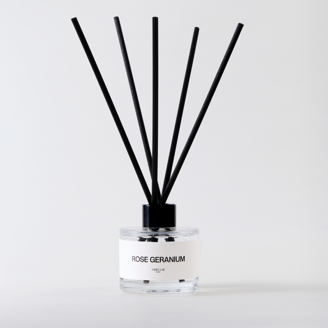 Rose Geranium REED DIFFUSER 120 ml. – Vibeslabstore